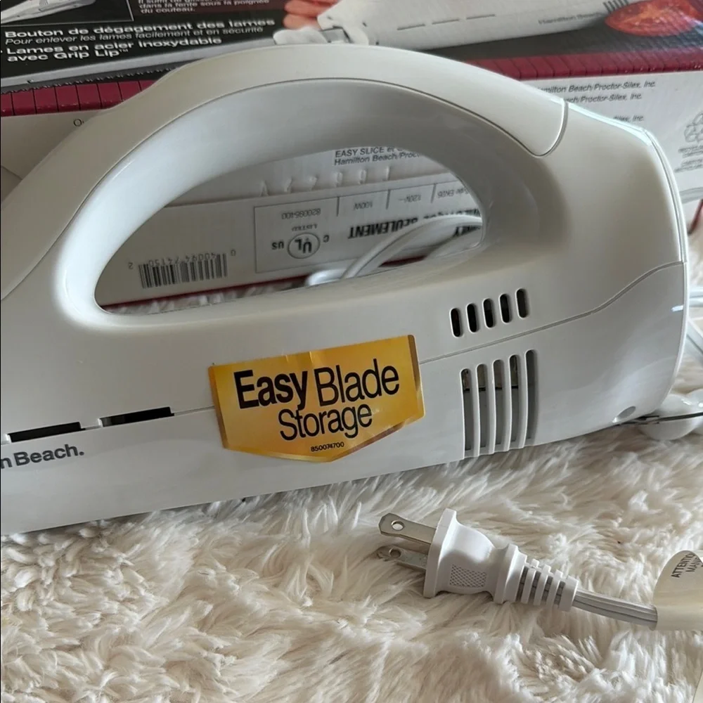 Hamilton Beach Easy Slice Electric Knife - White